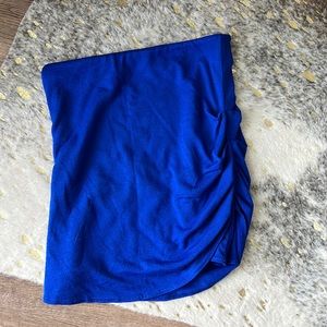 Aritzia Wilfred Free blue asymmetrical skirt